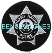 ILLINOIS,CHICAGO HEIGHTS POLICE HAT PATCH 1_wm